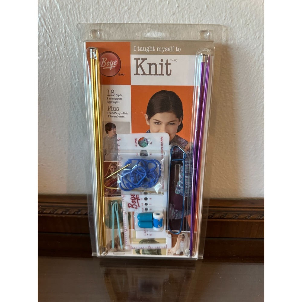 Boye I Taught Myself To Knit Kit 18 Projects